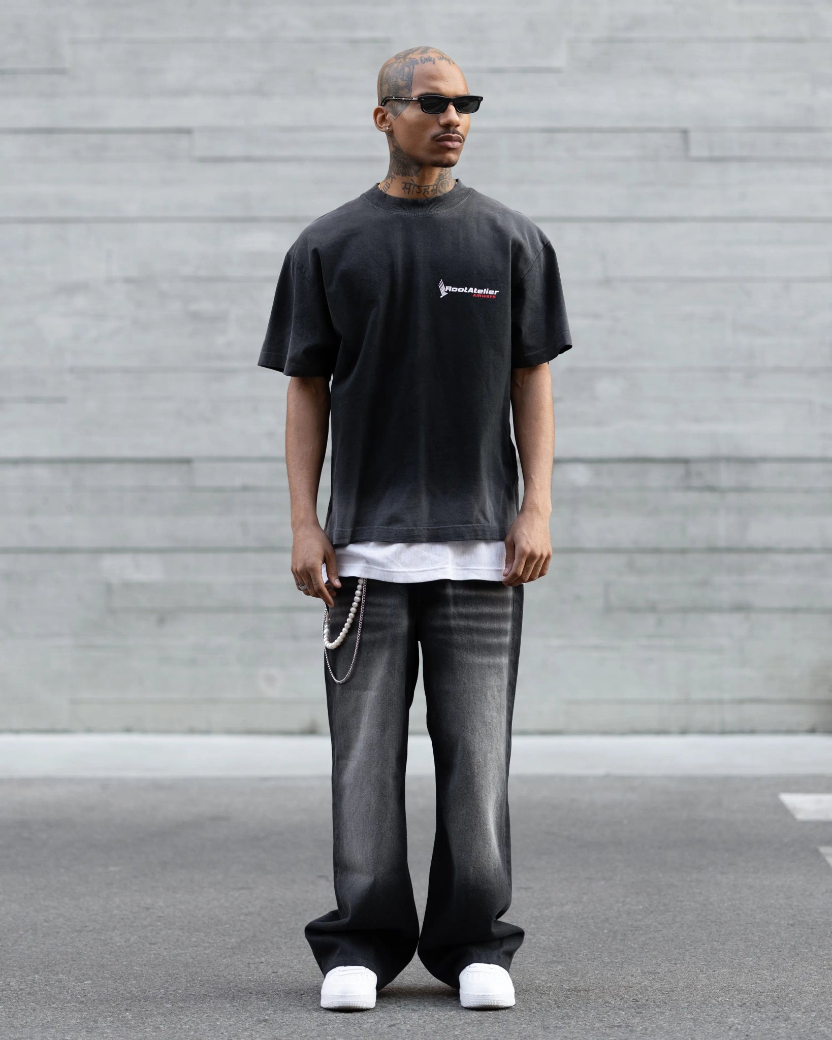 RA 747 Black Tee - Root Atelier™ by Eugen Lods