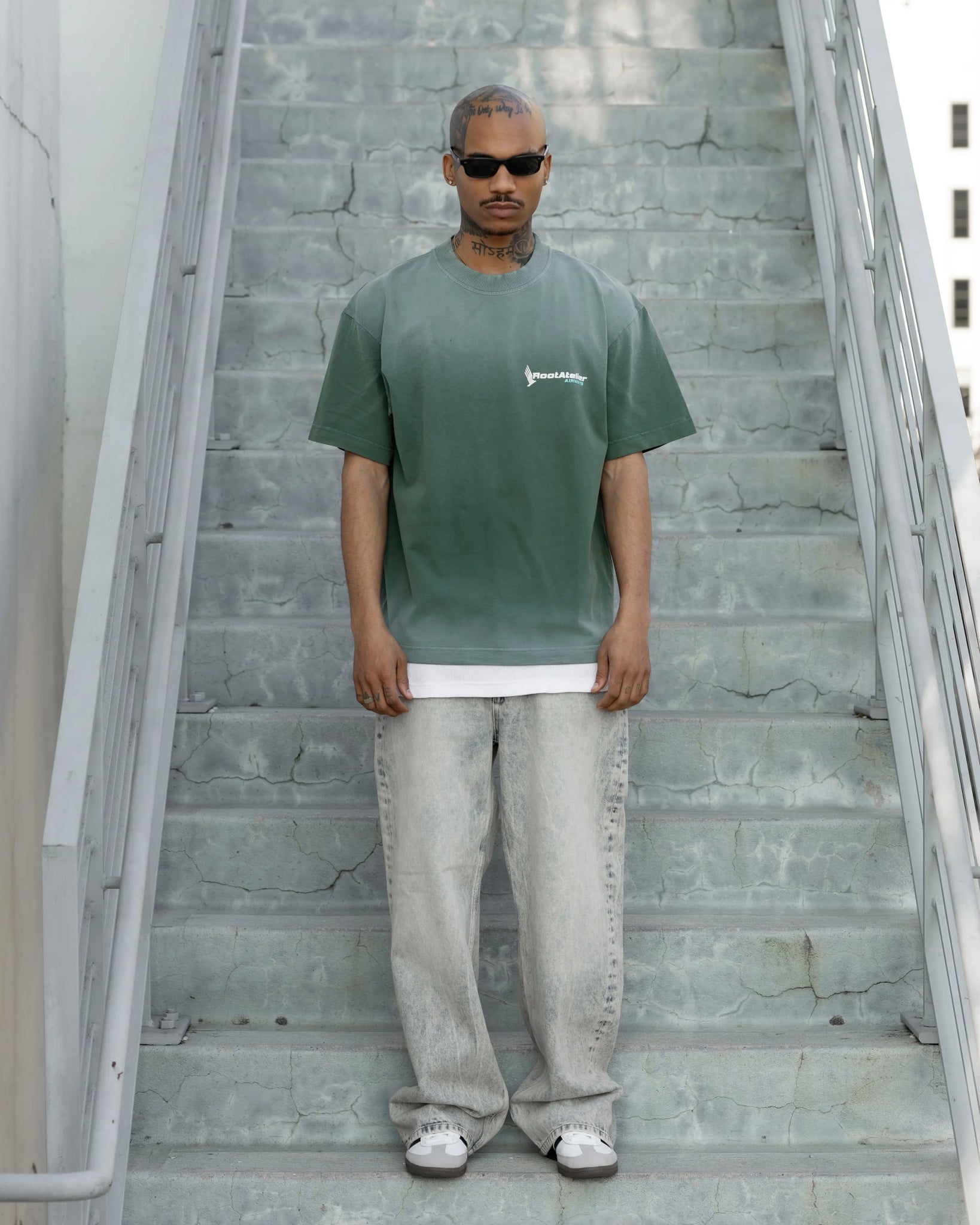 RA 747 Green Tee - Root Atelier™ by Eugen Lods