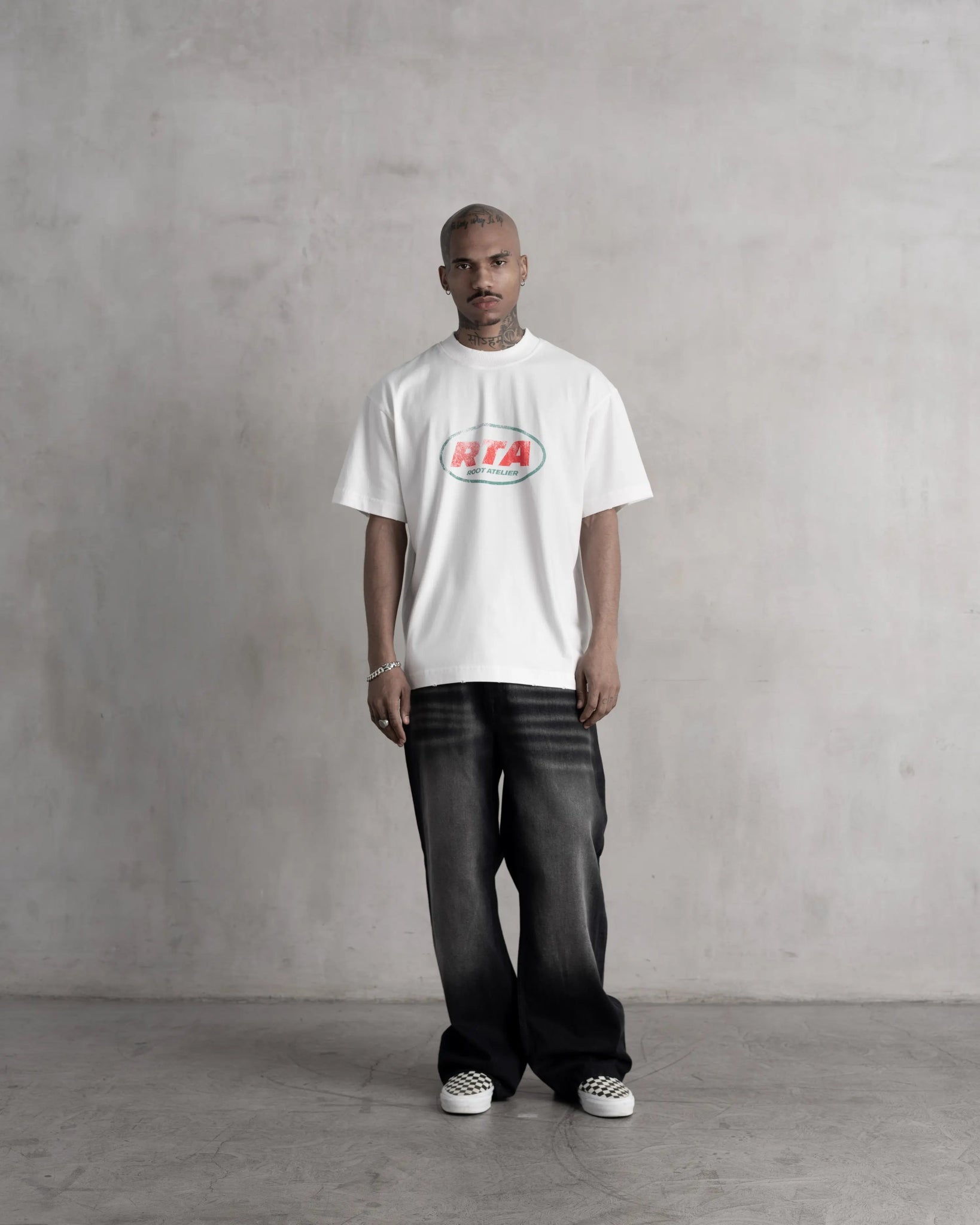 RA Airline Cream Tee - Root Atelier™ by Eugen Lods